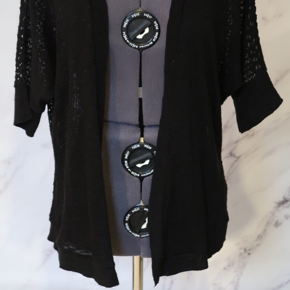 Mossimo Knit Black Cardigan Sz M - Picture 2 of 5